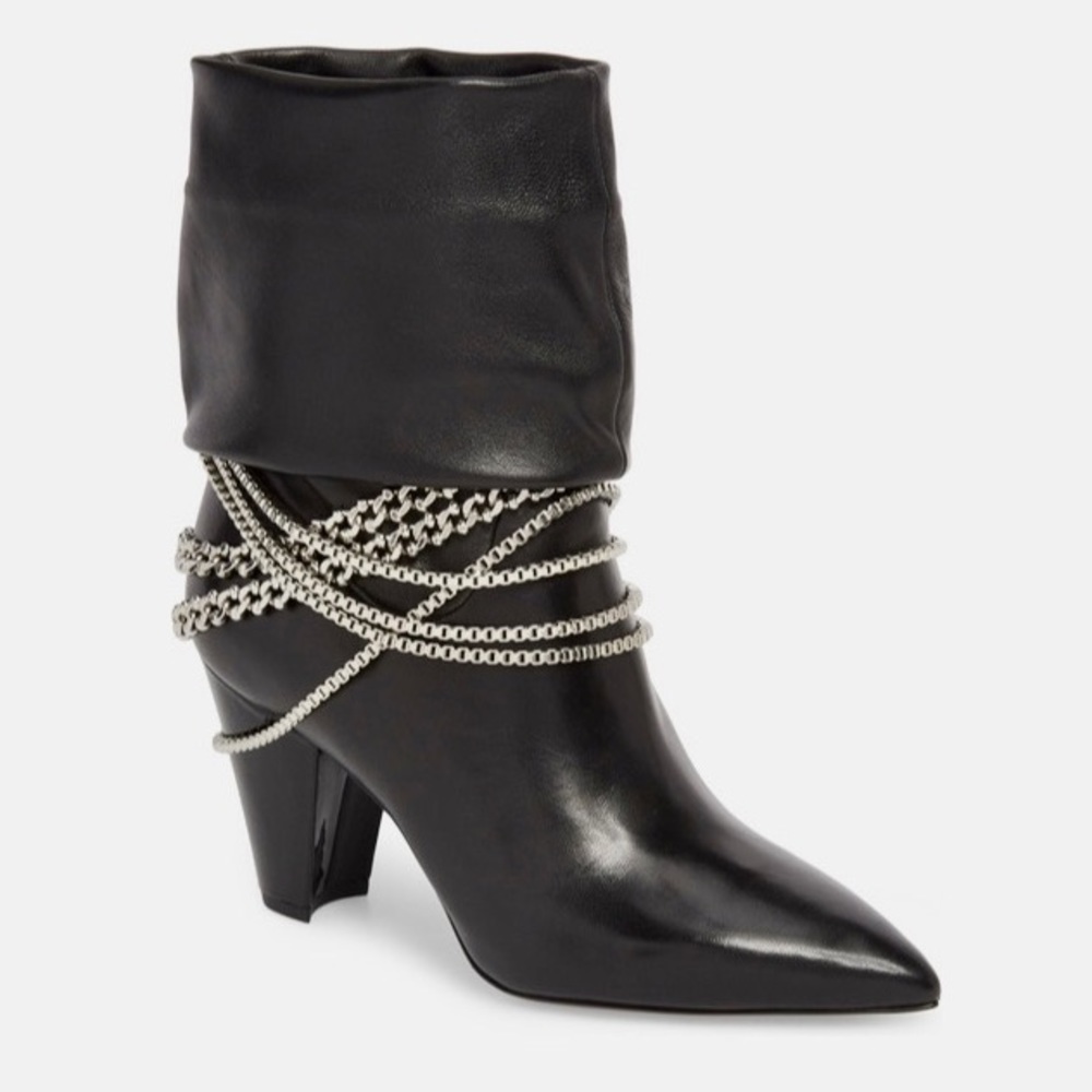 Self Portrait Draped Chain Boots